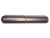 Weld-on hinge (steel), pin (steel), washer (brass)