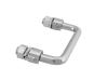 Steel wire handle with washer and nuts - Chrome plated - 3.94